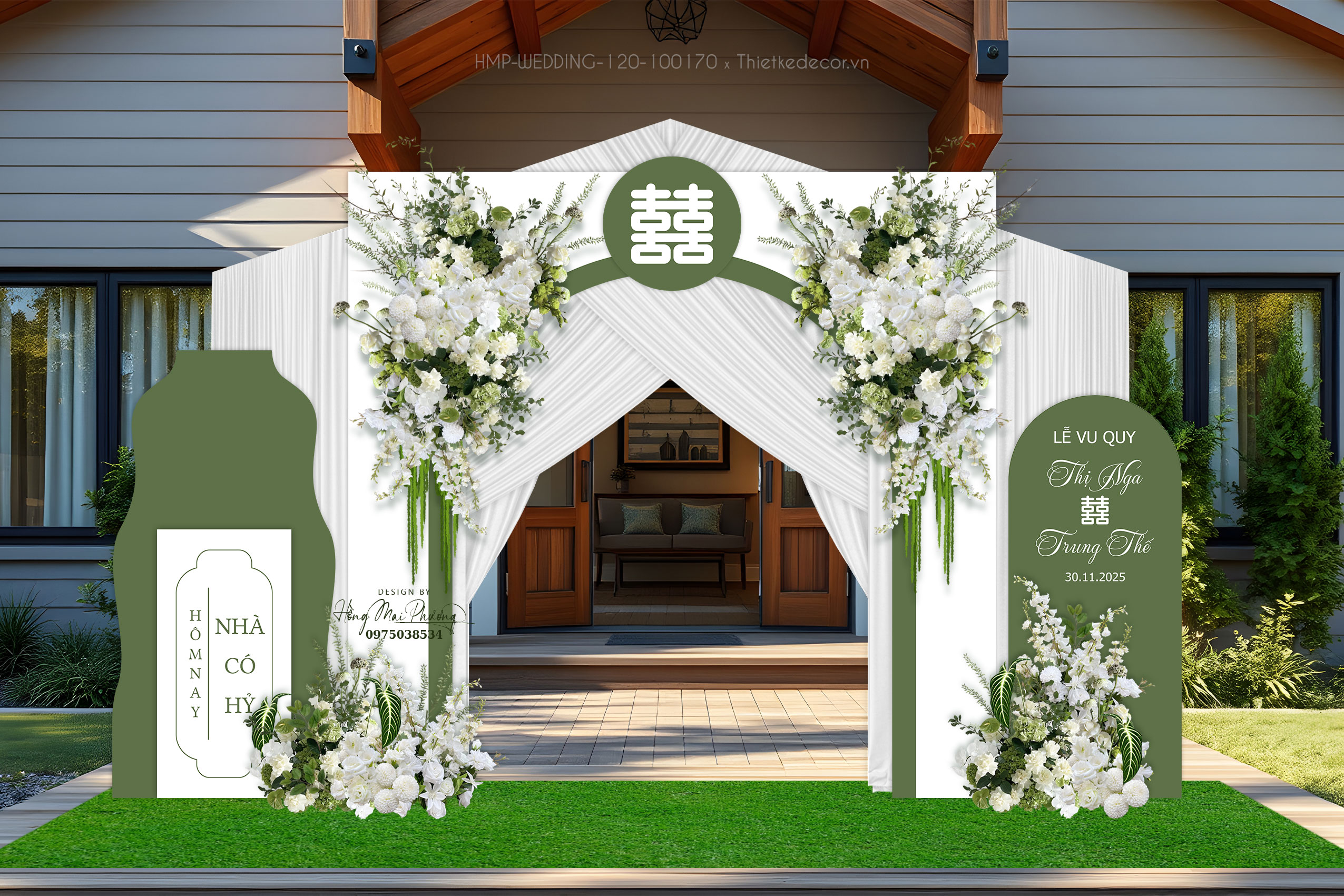 File thiết kế Cổng cưới, trang trí tiệc cưới đẹp